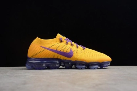 Nike Air VaporMax Flyknit 2018 Lemon Yellow Purple  mens AA3858-104 WellDesigned 1490