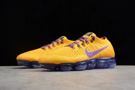 Nike Air VaporMax Flyknit 2018 Lemon Yellow Purple  mens AA3858-104 WellDesigned 1490