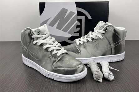 Nike Dunk High CLOT Metallic Silver DH4444-900 Practical 1083