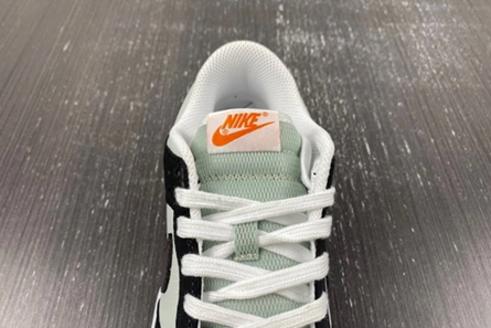 Affordable Nike Dunk Low Grey Black Orange Mini Swoosh  FN7808-001 1010