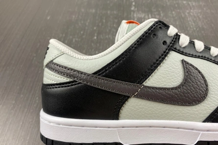 Affordable Nike Dunk Low Grey Black Orange Mini Swoosh  FN7808-001 1010