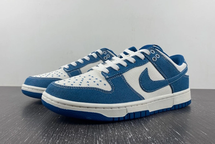 TopPick Nike Dunk Low Industrial Blue Sashiko DV0834-101 1023