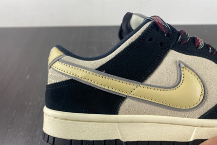 Sophisticated Nike Dunk Low LX Black Suede Team Gold (W)  DV3054-001 1016