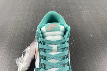 Nike Dunk Low Snakeskin Washed Teal Bleached Coral  DR8577-300 Flexible 1052