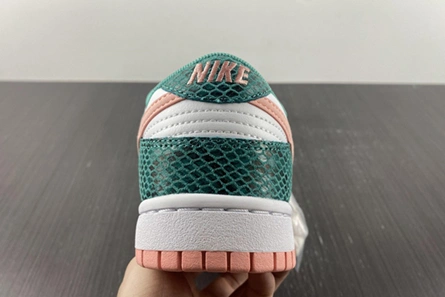 Nike Dunk Low Snakeskin Washed Teal Bleached Coral  DR8577-300 Flexible 1052