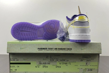 Nike Dunk Low Union Passport Pack Grey Purple  DJ9649-500 Practical 1062