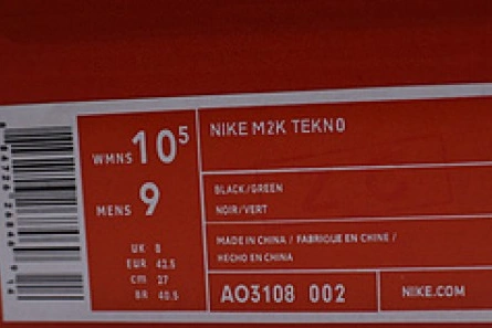 Nike M2K Tekno Black Volt AO3108-002 Unique 1597
