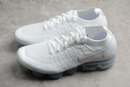 Nike Mens Air VaporMax Flyknit 2.0 Triple White 942842-100 Minimalist 1471