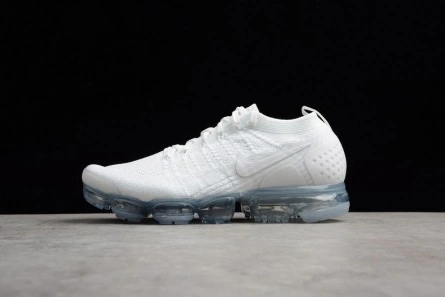 Nike Mens Air VaporMax Flyknit 2.0 Triple White 942842-100 Minimalist 1471