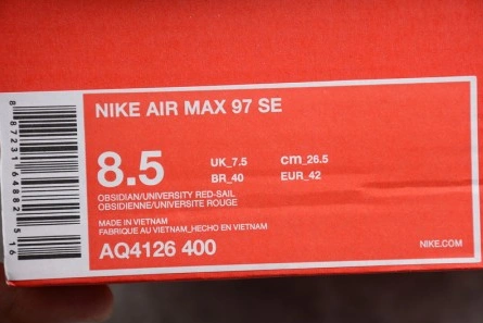 Nike mens  Air Max 97 SE "Pull Tab"  AQ4126-400 Versatile 1404