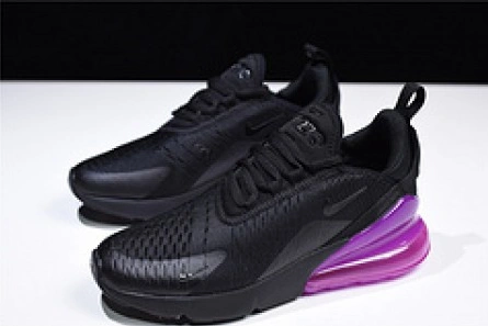 Nike womens  Air Max 270 black purple AH6789 016 Durable 1445