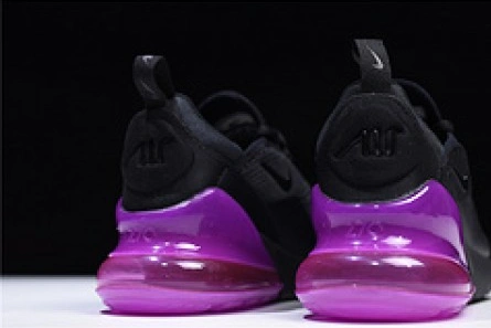 Nike womens  Air Max 270 black purple AH6789 016 Durable 1445