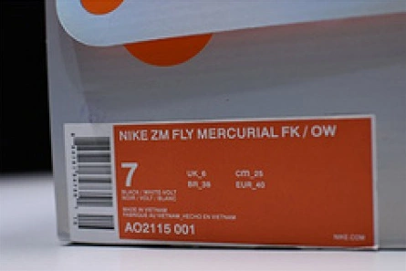 Nike x Off-White Zoom Fly Mercurial Flyknit Black mens AO2115-001 Versatile 1965