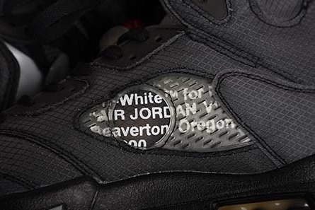 OFF WHITE AIR JORDAN 5 SP BLACK MUSLIN FIRE RED CT8480-001 Popular 646