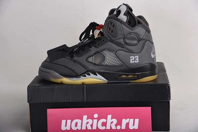 OFF WHITE AIR JORDAN 5 SP BLACK MUSLIN FIRE RED CT8480-001 Popular 646