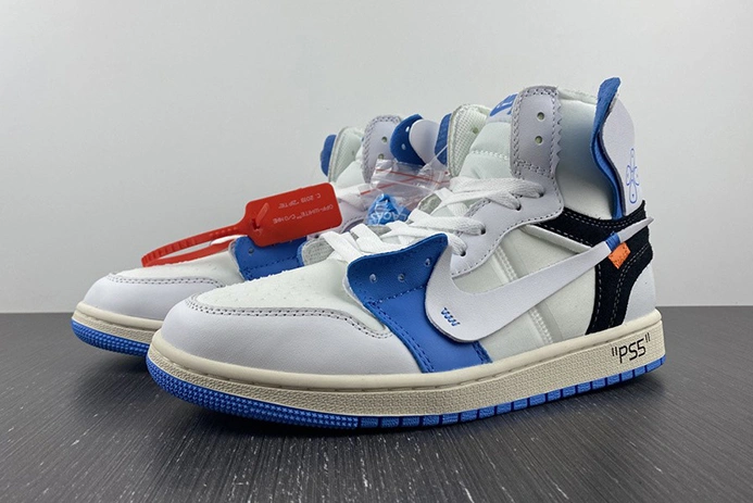 Breathable OFF-WHITE x Air Jordan 1 AQ0818-168 1948