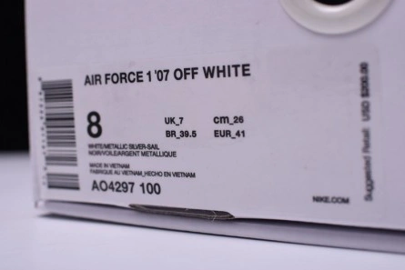 UrbanStyle Off-White Nike Air Force 1 Low ComplexCon White AO4297-100 1956