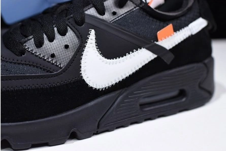 Off-White Nike Air Max 90 Black Cone White AA7293-001 Vibrant 1343