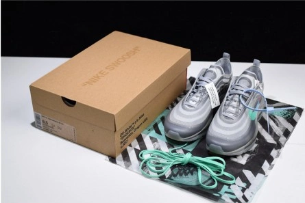 Off White Nike Air Max 97 Menta AJ4585-101 Breathable 1419