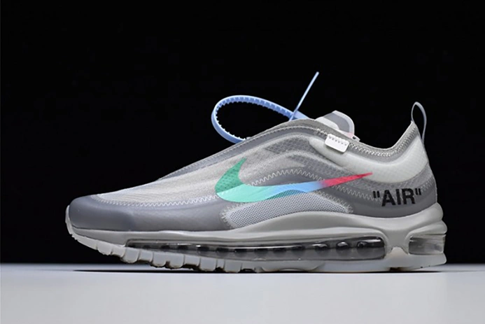 Off White Nike Air Max 97 Menta AJ4585-101 Breathable 1419