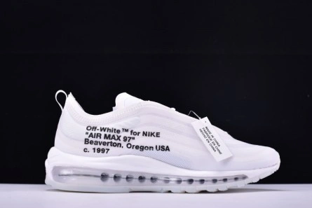 Off White X Air Max 97 The Ten White Cone Ice Blue AJ4585-100 Compact 1368