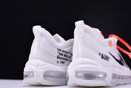 Off White X Air Max 97 The Ten White Cone Ice Blue AJ4585-100 Compact 1368