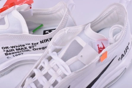 Off White X Air Max 97 The Ten White Cone Ice Blue AJ4585-100 Compact 1368