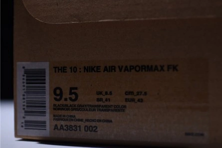 Popular Off-White x Nike Air VaporMax FK Black AA3831-002 1953