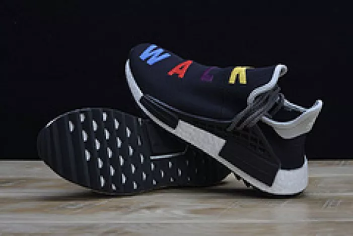 Trendy Pharrell x Adidas NMD Hu Tri-Color Black Running shoes 114970010 1820