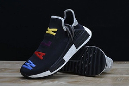 Trendy Pharrell x Adidas NMD Hu Tri-Color Black Running shoes 114970010 1820