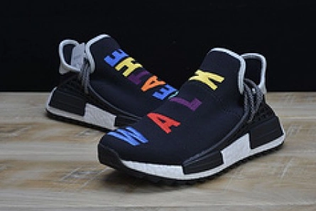 Trendy Pharrell x Adidas NMD Hu Tri-Color Black Running shoes 114970010 1820