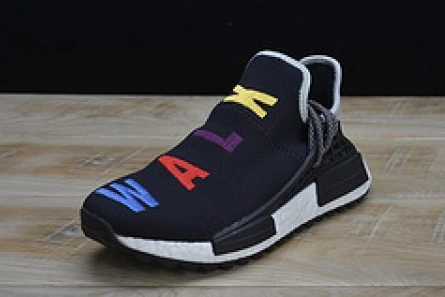 Trendy Pharrell x Adidas NMD Hu Tri-Color Black Running shoes 114970010 1820
