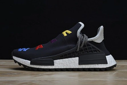 Trendy Pharrell x Adidas NMD Hu Tri-Color Black Running shoes 114970010 1820