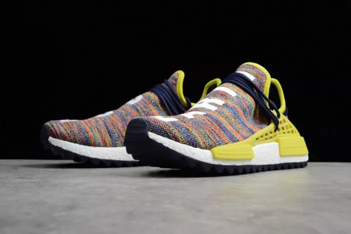 Pharrell x adidas mens  NMD Hu Trail bold yellow-footwear white AC7360 Compact 1799