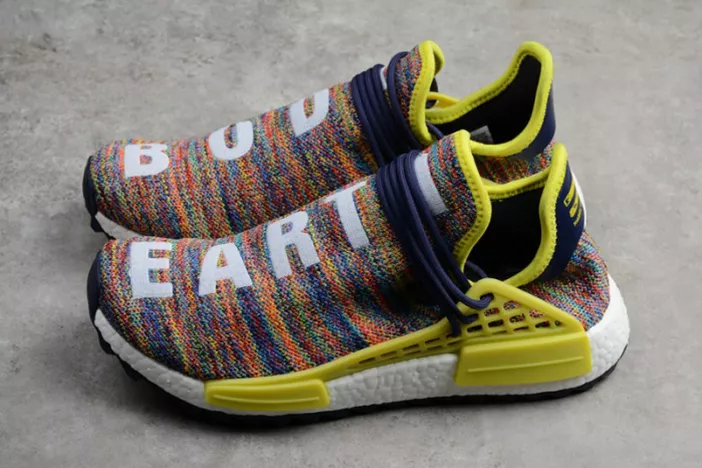 Pharrell x adidas mens  NMD Hu Trail bold yellow-footwear white AC7360 Compact 1799