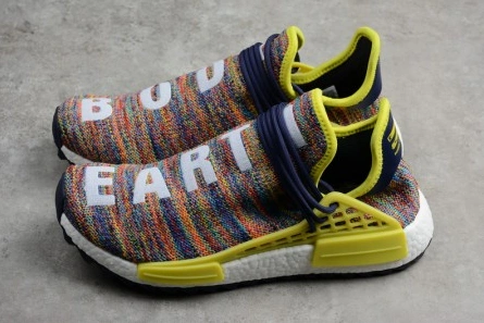Pharrell x adidas mens  NMD Hu Trail bold yellow-footwear white AC7360 Compact 1799