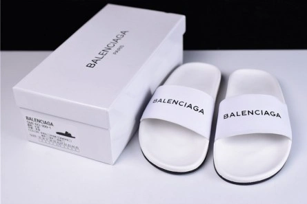 HighQuality 3453 Balenciaga Logo leather slip-on sandals 72ZE-C 2114
