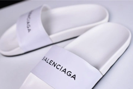 HighQuality 3453 Balenciaga Logo leather slip-on sandals 72ZE-C 2114