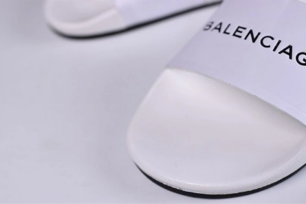 HighQuality 3453 Balenciaga Logo leather slip-on sandals 72ZE-C 2114