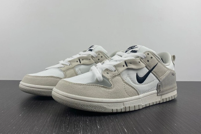 Refined 9942 Nike Dunk Low Disrupt 2 Pale Ivory Black (W) DH4402- 1043