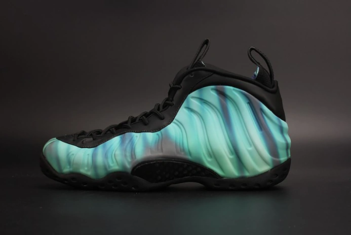 WellDesigned 3470 Nike Air Foamposite One "Northern Lights" Black Green mens 840559- 1542