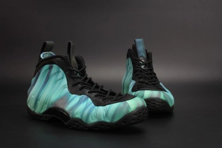 WellDesigned 3470 Nike Air Foamposite One "Northern Lights" Black Green mens 840559- 1542