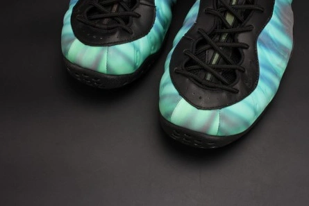WellDesigned 3470 Nike Air Foamposite One "Northern Lights" Black Green mens 840559- 1542