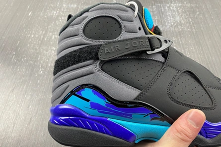 Stylish 768 Jordan 8 Retro Aqua  305381- 648