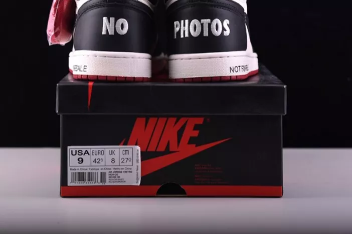 9810 Air Jordan 1 No Ls Not For Resale Varsity Red 861428- Bright 325