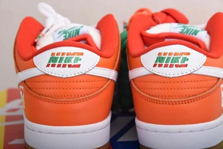 Breathable 5459 Nike Dunk Low Orange Green White CZ5130- 1133