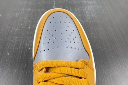 EyeCatching 9217 Air Jordan 1 Low Cement Grey Chutney (Women's)  DC0774- 90