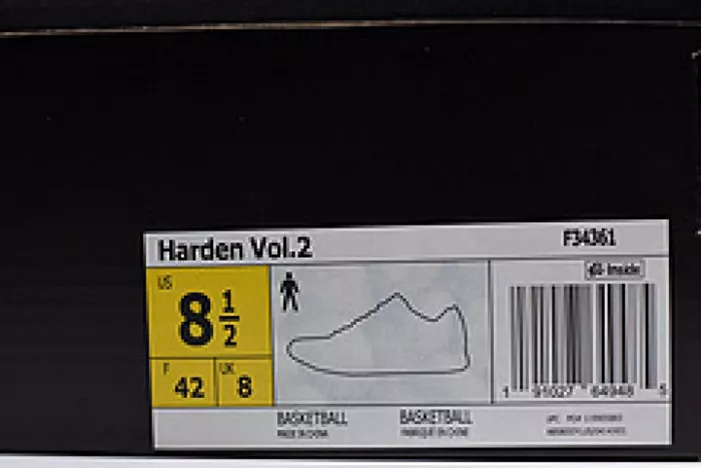 9595 adidas Mens Black Basketball Shoes James Harden Vol. 2 F WellDesigned 1947
