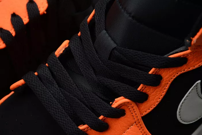 1505 Air Jordan 1 Mid Black Orange 554724- Breathable 275
