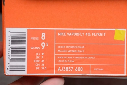 Sophisticated 3670 Vaporfly 4% Flyknit 'Bright Crimson' - Nike - AJ3857 600